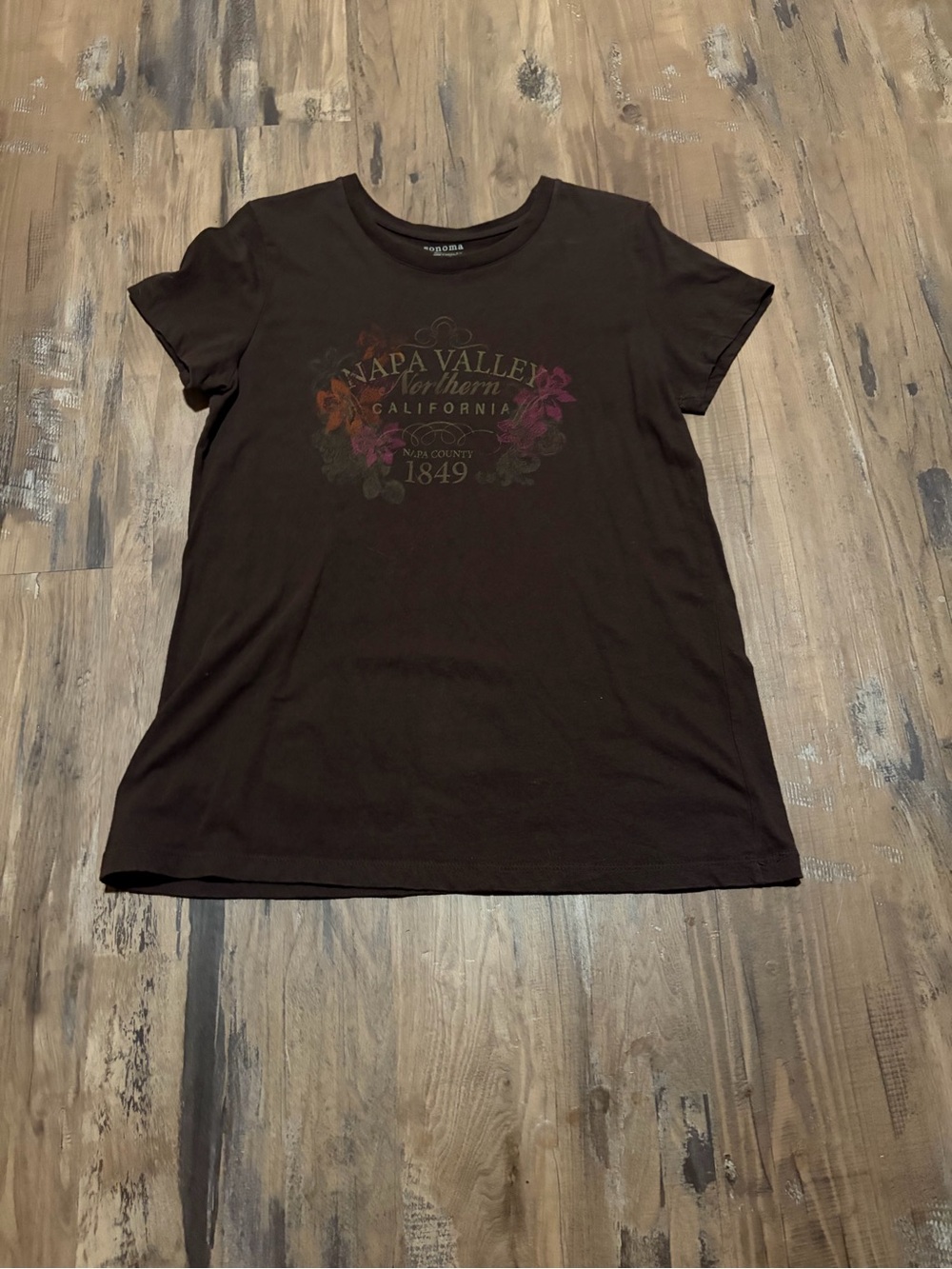 Sonoma Brown Napa Valley Graphic Short Sleeve Tee